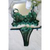 Lace thong with adjustable sizing