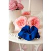 Saténová scrunchie gumička - široká