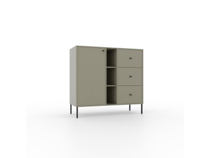 Komoda 1D 3S 3P Tili (Barva Eukalyptus, Šířka 100.2)