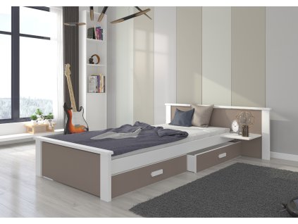 Postel ALDEX SHELF 200x90 (Barva Bílá, Šířka 149)