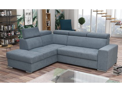 Fenix H9 aa piekny naroznik do salonu z funcja spania duze pojemniki na posciel materac sprezynowy kieszeniowy regulowane zaglowki