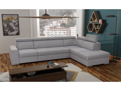 FENIX ZF2 a duzy szary piekny wygodny naroznik regulowane zaglowki funkcja spania gniazdko pojemniki