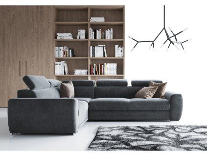 PUSZMAN Moon Corner Sofa Left Side Monolith 97 001