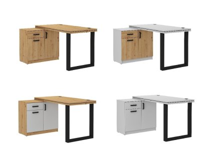 Psací stůl s komodou MALTA 140