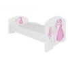 Postel s matrací, zábranou a šuplíkem PEPE GIRL WITH WINGS 160x80 (Barva Bílá, Šířka 88)