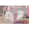 Postel s matrací, zábranou a šuplíkem PEPE GIRL WITH WINGS 160x80 (Barva Bílá, Šířka 88)
