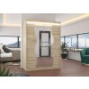 Posuvná skříň se zrcadlem a LED osvětlením RENZO 150 (Barva Trufle, Šířka 150)