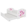 Postel dvojitá s bariérou a matracemi PEPE II GIRL WITH WINGS 160x80 (Barva Bílá, Šířka 88)