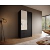 Otevírací skříň se zrcadly Norel 200 (Barva Grafit, Šířka 200)