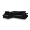PUSZMAN Lizbona II Corner Sofa Left Side George Onyx 001