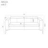 AREZZA SOFA 2 wymiarowka