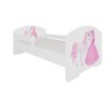 Postel s matrací a zábranou PEPE GIRL WITH WINGS 140x70 (Barva Bílá, Šířka 78)