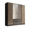 Skříň Neri 200 se zrcadly (Barva Grafit, Šířka 200)