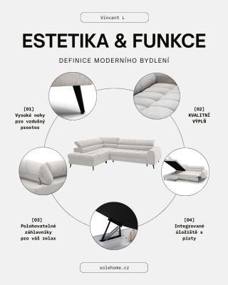 Vincent představuje vyvážené spojení moderního tvaru, komfortu a precizního detailu ✨ Výrazné prošívání a klidné linie...