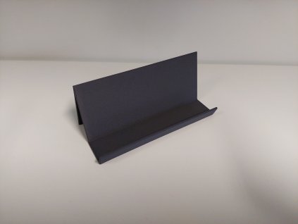 Stojánek na vizitky PLA šedý jednoduchý