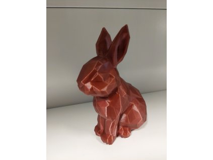Velikonoční zajíc PETG měděný polygon