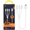 aligator nabijeci kabel plus 3v1 2x micro usb 1x iphone lightning delka 1m 2a rychle nabijeni 2100051