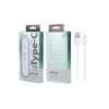 16330 datovy a nabijeci kabel plus b2521 usb c delka 2m 2a bily