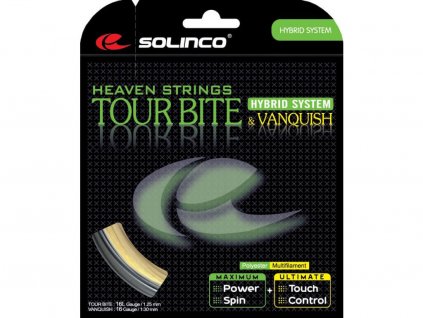 Výplet Solinco Tour Bite + Solinco Vanquish 12m