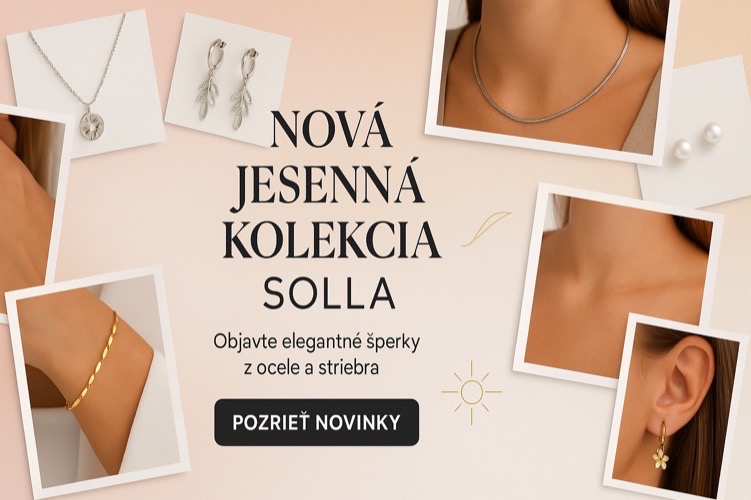 Jeseň plná noviniek – elegantná kolekcia šperkov Solla.sk