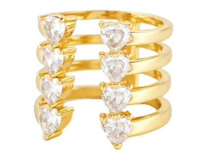 damsky prsten zlaty vodopad