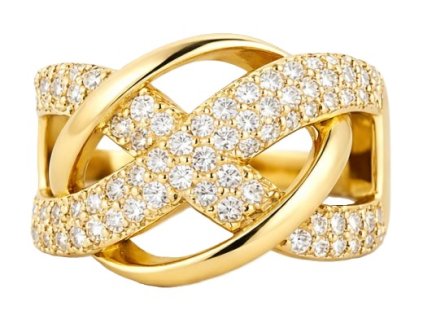 damsky prsten zlata nekonecnost