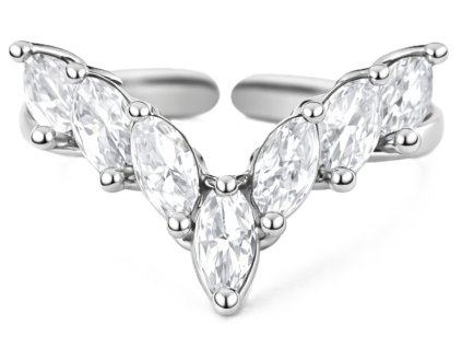 damsky prsten koruna krystalov