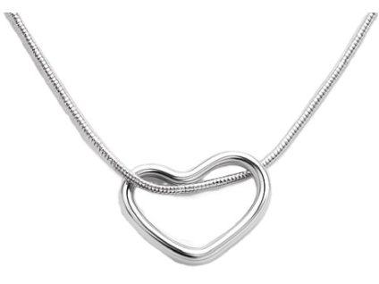 damsky nahrdelnik strieborne srdce