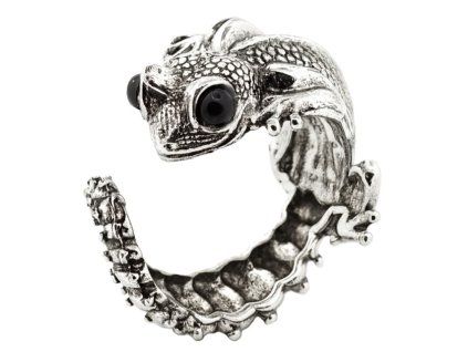 pansky zliatinovy prsten Lizard Eye