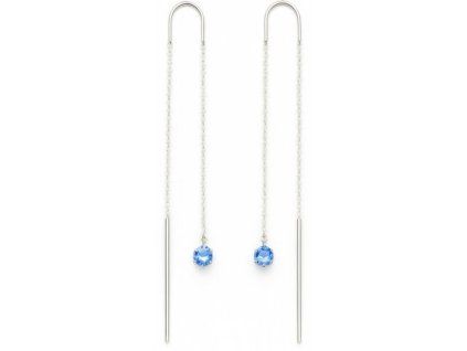 damske ocelove nausnice modry zirkon Azure Drop