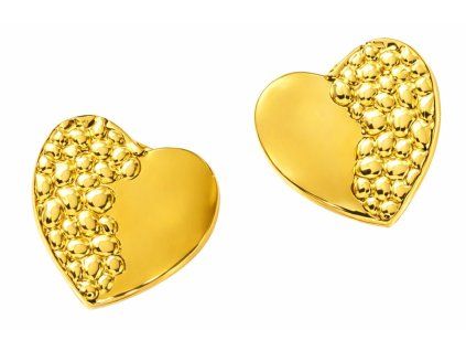 damske nausnice zlate srdce