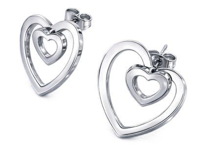 damske nausnice dvojite nausnice strieborne