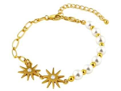 damsky naramok hviezdy perly