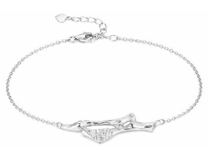 damsky strieborny naramok les srdca