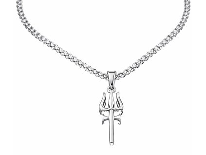 damsky strieborny nahrdelnik trident