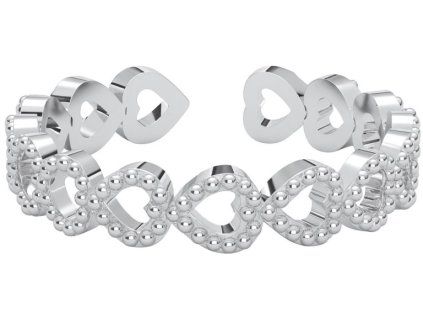 damsky strieborny prsten amora