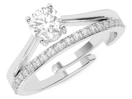 damsky strieborny prsten luminis