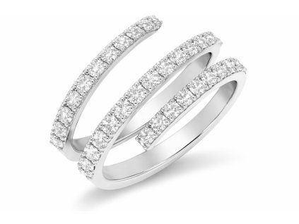 damsky strieborny prsten spirala sumraku