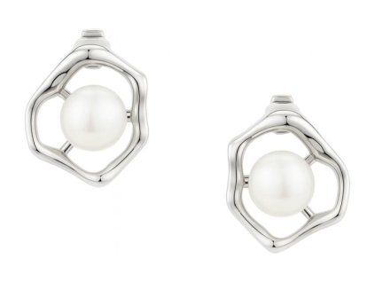 damske strieborne nausnice morska perla