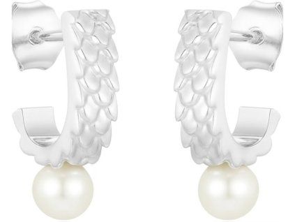 damske strieborne nausnice sirena perly