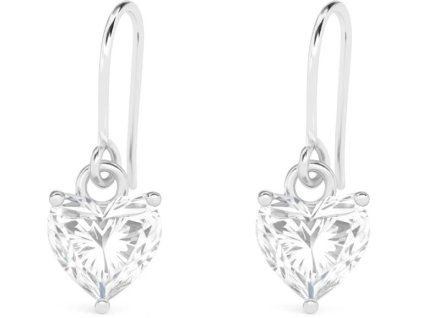 damske strieborne nausnice srdcovy klenot