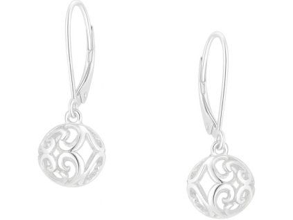 damske strieborne nausnice sfera lasky