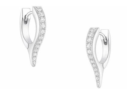 damske strieborne nausnice krivka velory