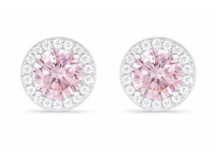 damske strieborne nausnice ruzovy usvit