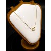 damsky nahrdelnik biely stojan zlate srdce