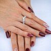 damsky prsten zena ruka Crystal Crown