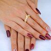 damsky prsten zena ruka Crown Light
