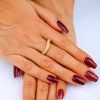 damsky prsten zena ruka Golden Wave