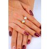 damsky prsten zena ruka Pearl Embrace