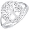 Dámsky prsteň Vita Arbor z chirurgickej ocele so symbolom stromu života a zirkónmi.